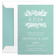 Palm Frame Shimmer Save the Date Cards Image 3 of 12
